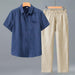 Navy Blue With Khaki